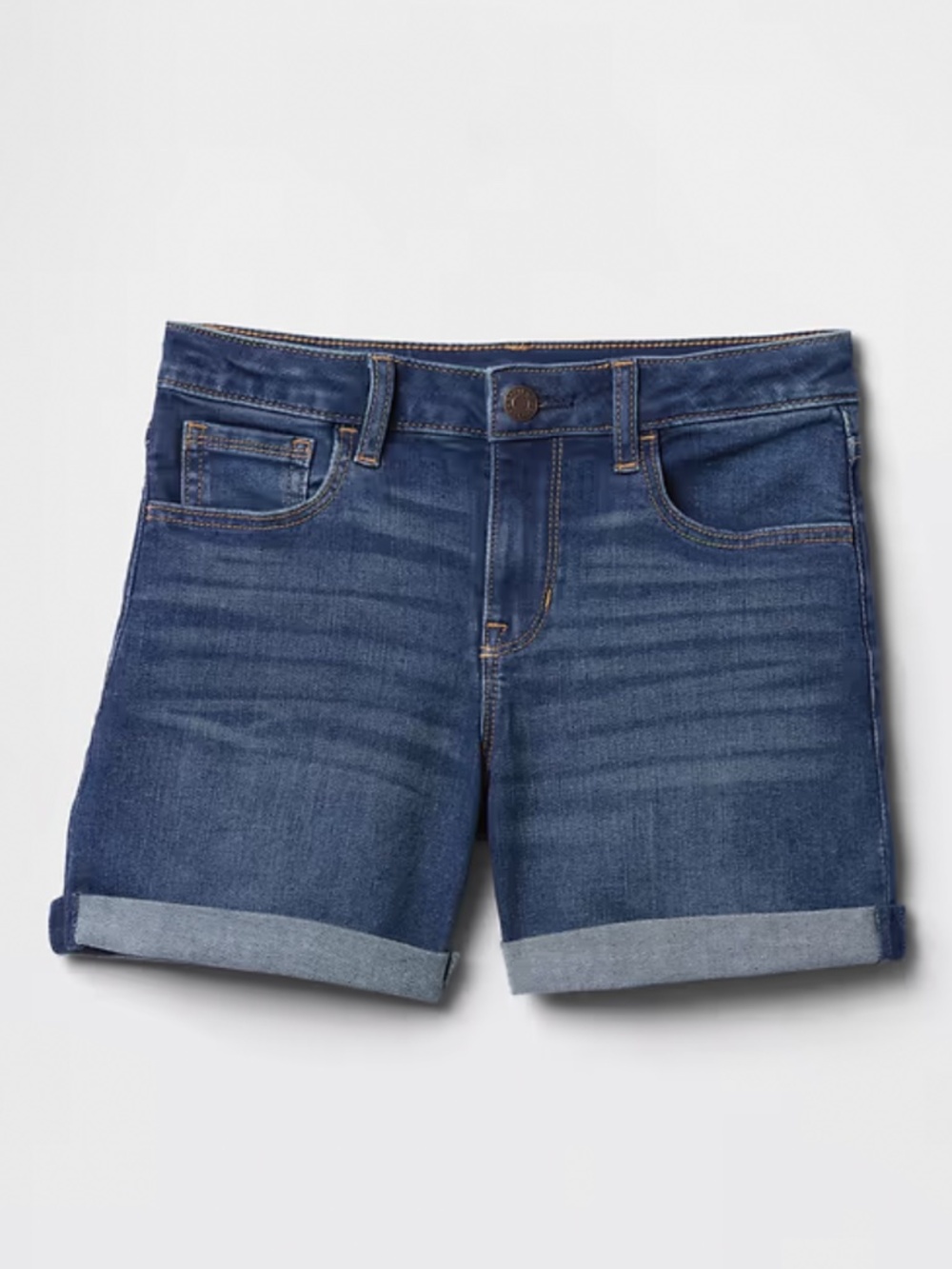 Gap girls kids Denim Midi Shorts Jean size 10 slim skinny